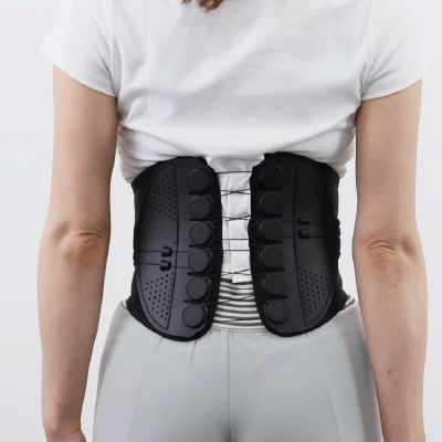 Diagram of where the belt sits: higher around the waist